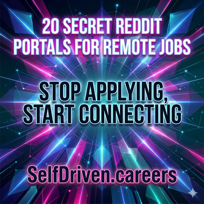 Stop Applying, Start Connecting: 20 Communities for Remote Success

The traditional job boards are more crowded than ever. If you're only looking on the "big sites," you might be missing out on where the real conversations—and hiring—are happening.

Reddit has evolved into a massive ecosystem for niche professionals. I've compiled a list of 20 subreddits that every remote job seeker should have on their radar. These communities aren't just for job postings; they are for:

✅ Real-time industry insights
✅ Direct access to hiring managers
✅ Honest company culture reviews

Whether you are a #WebDev, #DataScientist, or #Copywriter, there is a space for you. (Check the list in the comments/slides!)

What's your favorite "unconventional" place to find work? Let's share the wealth below. 👇

⚠️ Safety First: Always vet potential employers and never pay upfront fees for "onboarding" or "equipment." Stay sharp!

#CareerDevelopment #RemoteWork #Hiring #JobHunt #ProfessionalGrowth #TechJobs #Freel