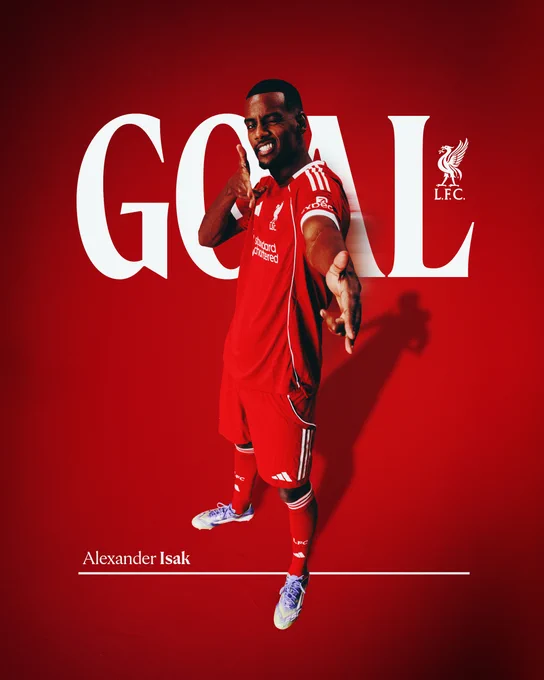 Goal graphic for Alexander Isak.