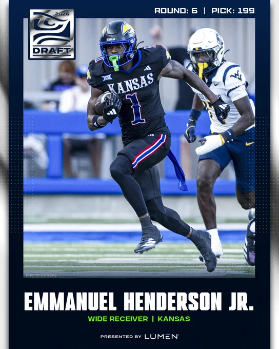 Seahawks NFL Draft 199th pick, select WR Emmanuel Henderson Jr.