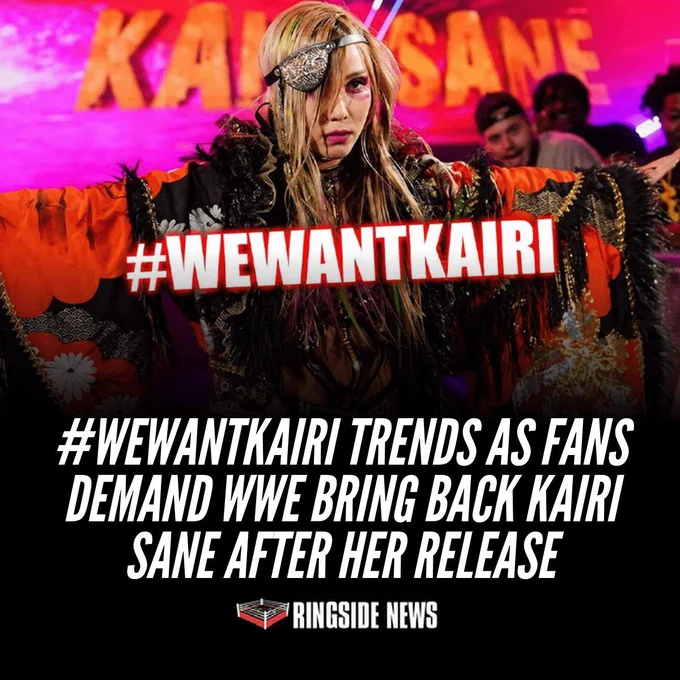 #WeWantKairi Trends as Fans Demand WWE Bring Back Kairi Sane After Her Release