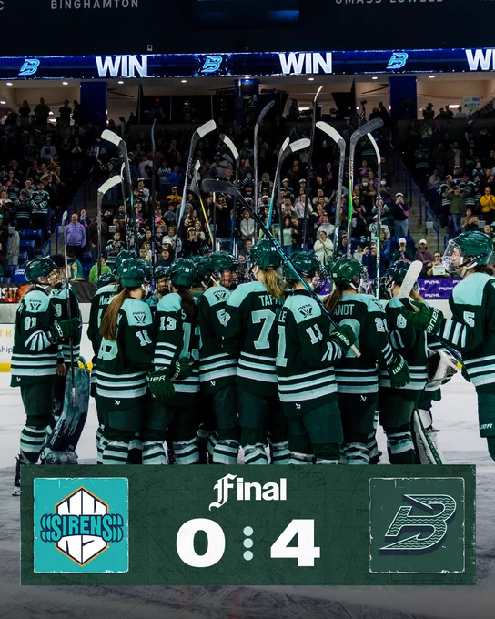 Fleet defeat Sirens 4-0 in regulation.