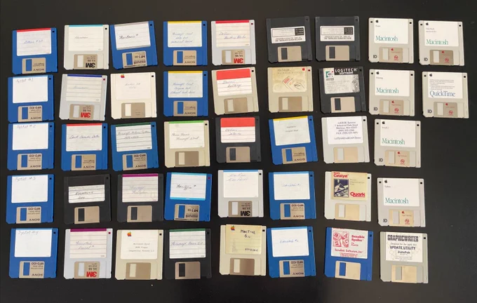 VTG Lot 42 Apple Floppy Disks Classic Mac, Misc Software, Games, Utility, Demo 