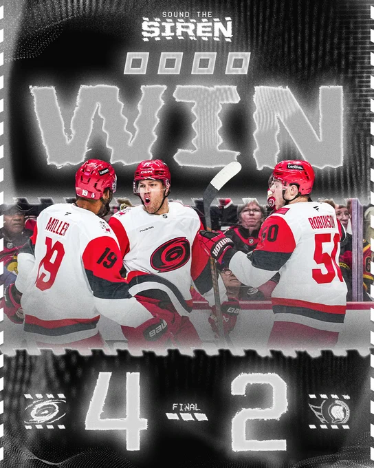 The Canes beat the Senators 4-2 in regulation in Round 1 Game 4