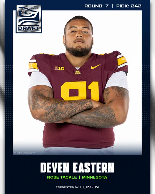 Seahawks select Deven Eastern NT 