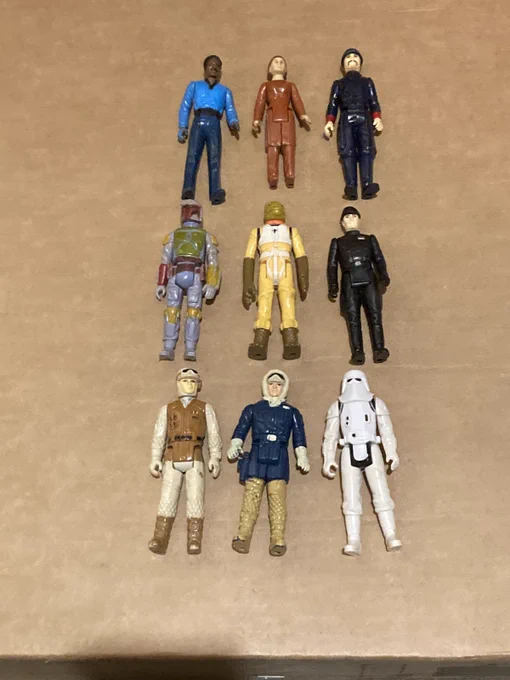 Vintage 1980 Kenner : Empire Strikes Back 9-figure lot Boba Fett