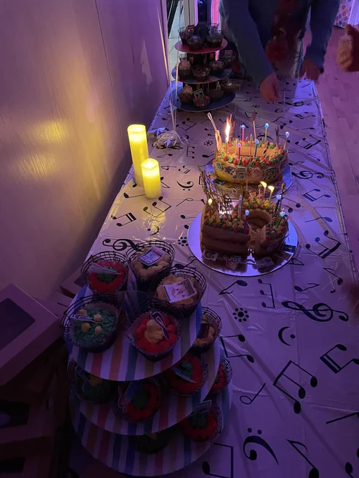 Musical themed 50th birthday cake