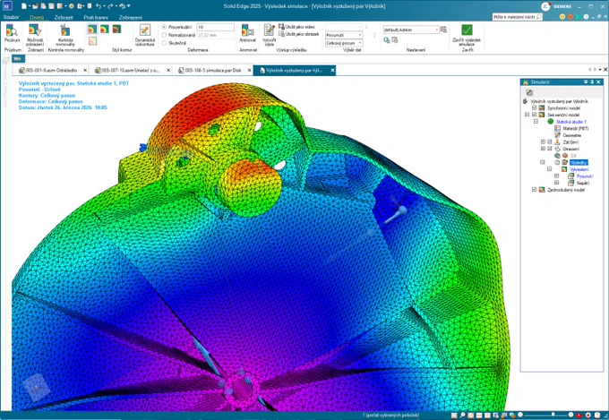 Structural simulation analysis of a bike.