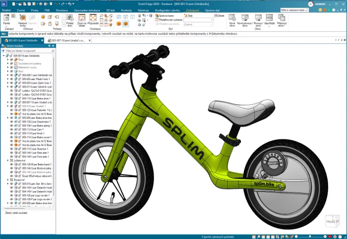 3D model of a SPLIM bike.