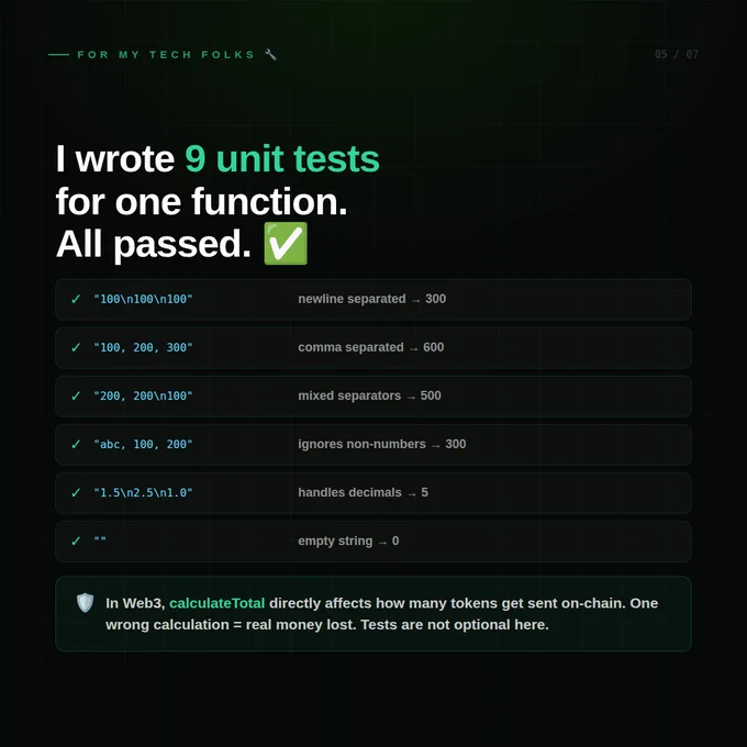 My unit tests
