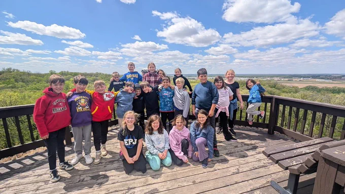 Mrs. Homan's class at the lookout