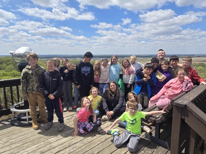 Mrs. Wolforth's Class at the lookout