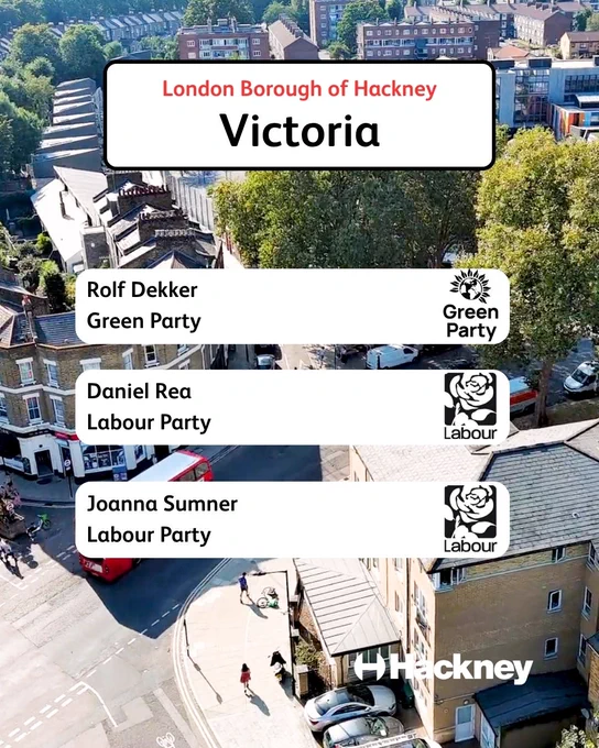 Elected in Victoria: Rolf Dekker (Green), Daniel Rea (Labour), Joanna Sumner (Labour).