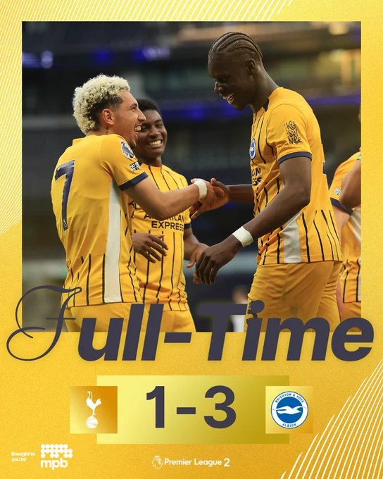 1-3 FT graphic. Get in there, Albion!