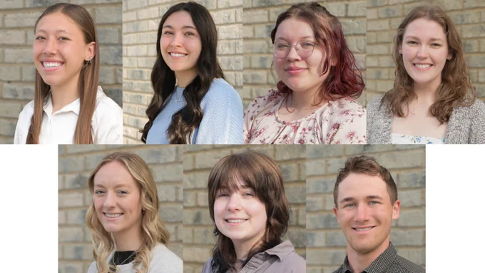 Olivia Backus, Alliana Freund, Cherokee Warnecke, Madilyn Klabo, Sarah Monilaws, Nyssa Haslerud, Zachary St. Aubin