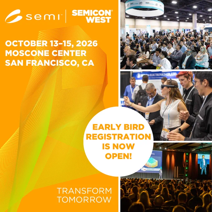 SEMICON West | October 13–15, 2026 | Moscone Center | San Francisco, CA