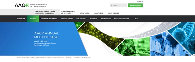 The American Association for Cancer Research (AACR) Annual Meeting took place at the San Diego Convention Center in San Diego, California, from April 21-29, 2026.