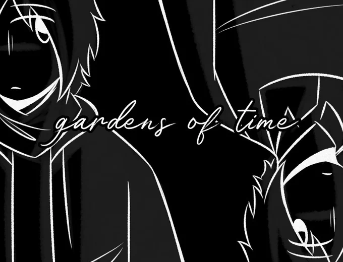 A title screen for a video game titled "Gardens of Time".