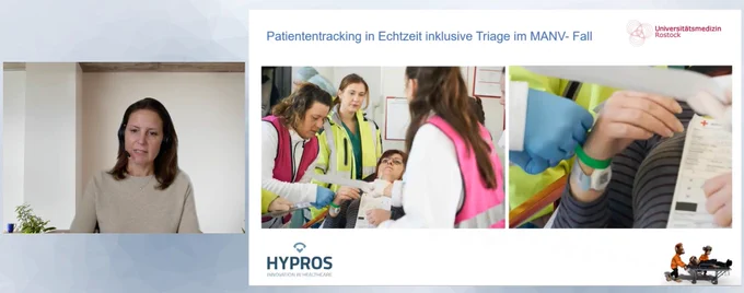 Dr. Christiane Schewe CMIO Universitätsmedizin Rostock Dräger Digital Days Hypros Patient Tracking MANV
