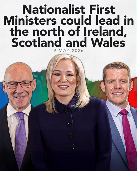 For the first time ever, there could be three nationalist, pro-Independence First Ministers across these islands.

Historic change is happening. 

The demand for independence is growing.