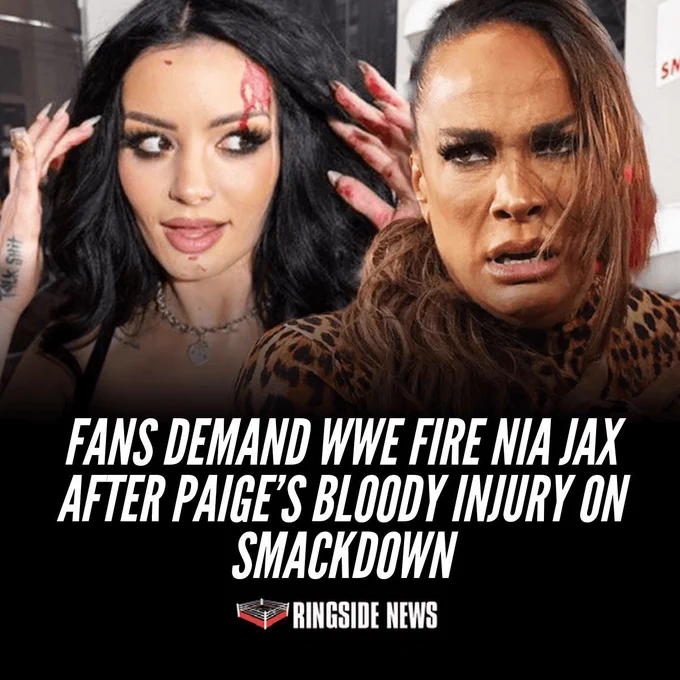 Fans Demand WWE Fire Nia Jax After Paige's Bloody Injury on SmackDown