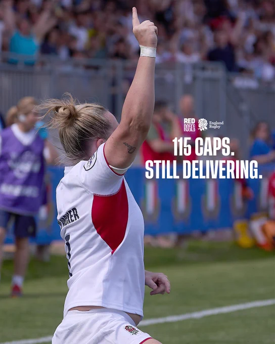 115 caps. Still delivering. Marlie Packer.