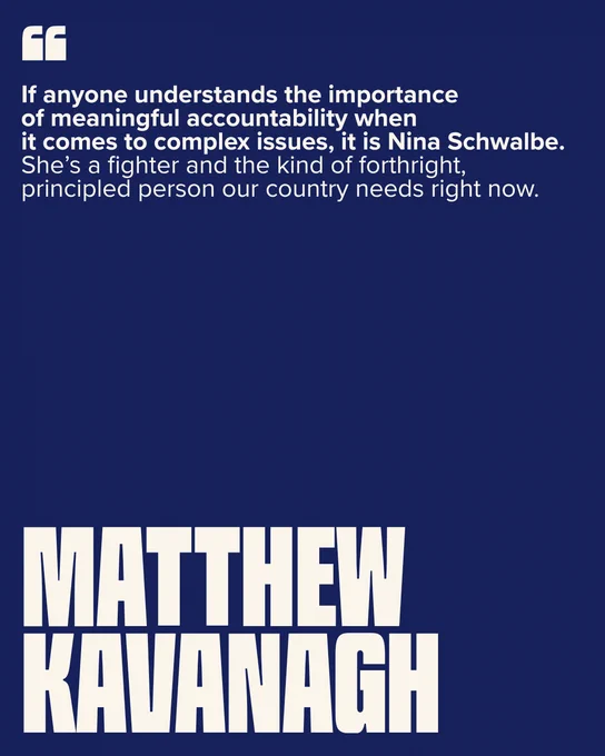 Endorsement post: Matthew Kavanagh endorses Nina Schwalbe for Congress in NY12.