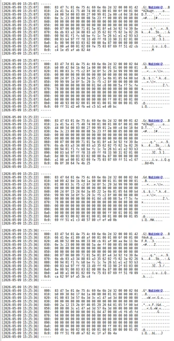 -6- frames decoded from NuLink-2
