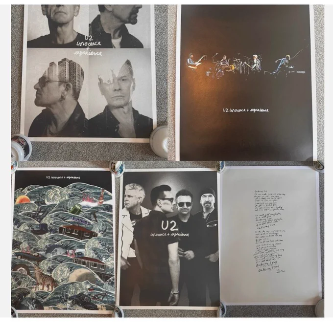  Limited Edition 5 Posters Silkscreen Print Innocence & Experience Tour - NIB