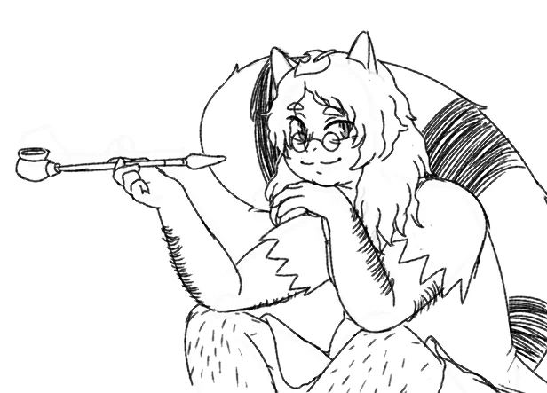 Mamizou Futatsuiwa from Touhou Project. A bit of a different take, where she's a little hairier and frumpier.