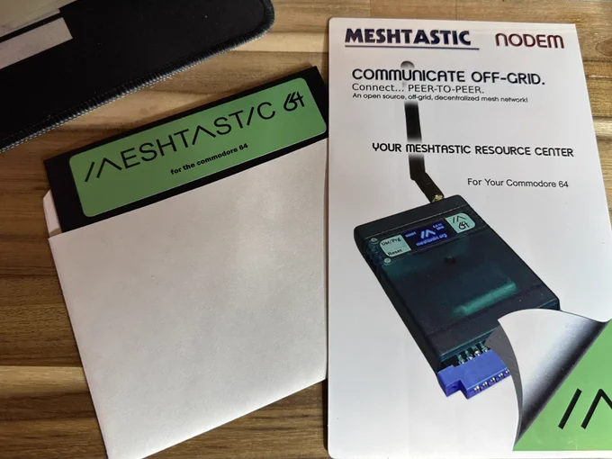 Meshtastic 64 Poster and Floppy