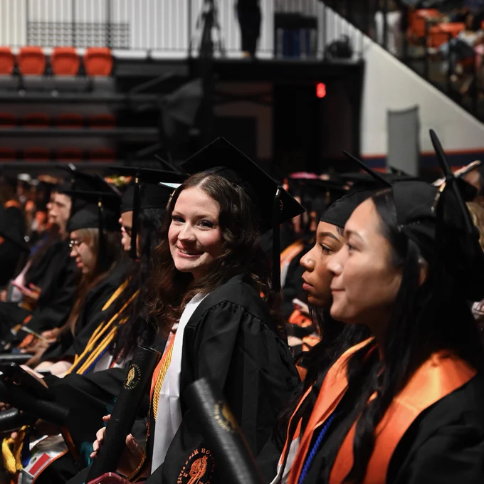 Graduating Bearkats at the Spring 2026 Commencement Ceremonies.