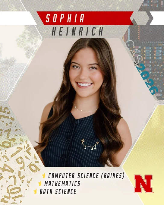CAS of 2026 Sophia Heinrich Mathematics Computer Science Data Science