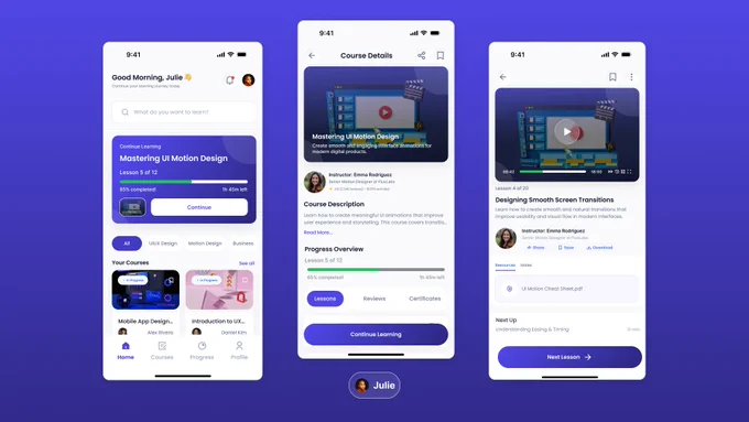 EdTech Mini Product UI