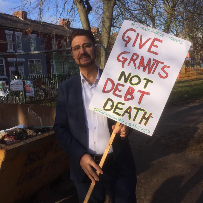 Afzal Khan MP for Manchester Gorton supporting Debt Cancellation back in the day.  Still a necessary call in #CAWk2026 and part of the asks in t he #RestoreCampaign.