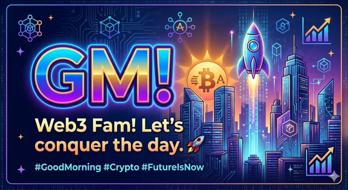 "GM! Coffee or Tea to start your morning? ☕️🍵"

#Web3 #Crypto #GM"