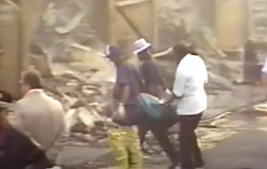 The forgotten police bombing of a Move compound - Image Credit YouTube