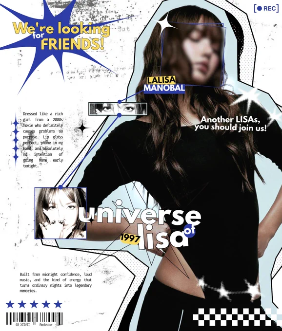 House Rules:

★.. Selfol &&. JFB are allowed!
★.. Active!
★.. Multi-friendly and easy to mingle
★.. Must adore BLACKPINK and LISA
★.. No drama, CIC, and war
★.. Respect every resident in our universe
★.. Drop your trace below, &&. we'll save you a seat in the Universe of LISA♡