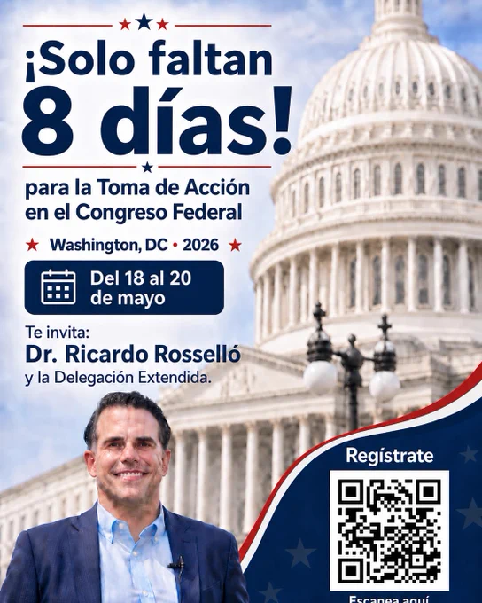 #LaTomaDeAccionEnElCONGRESO
🗓️MAYO 18,19,20📍 WASHINGTON DC
#EmpujaEstadista