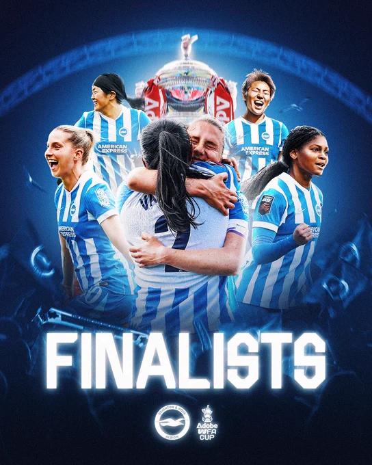 FA Cup finalists graphic. WE’RE GOING TO WEMBLEY!