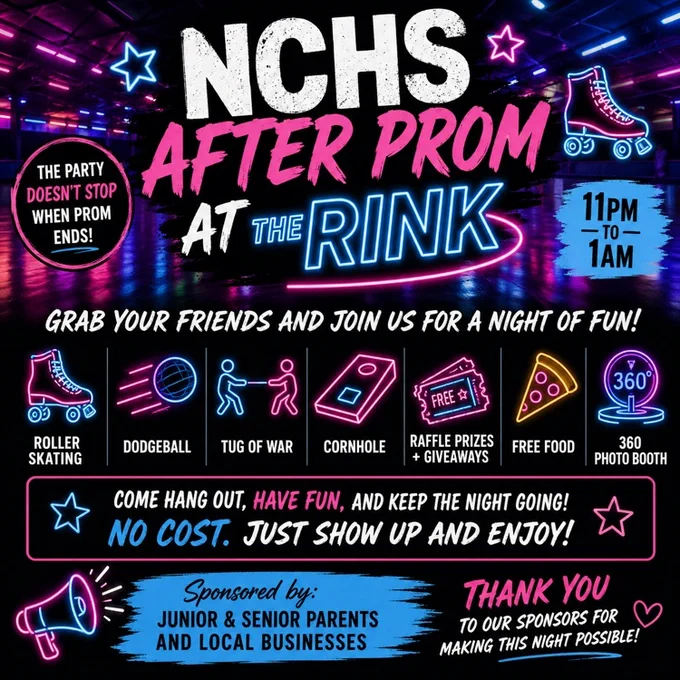 After Prom flyer 2026