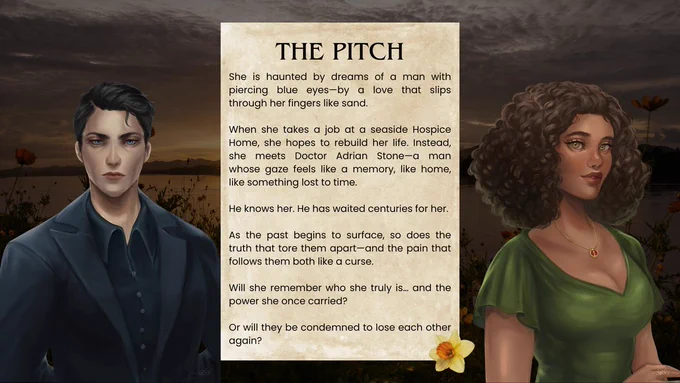Character art with pitch.