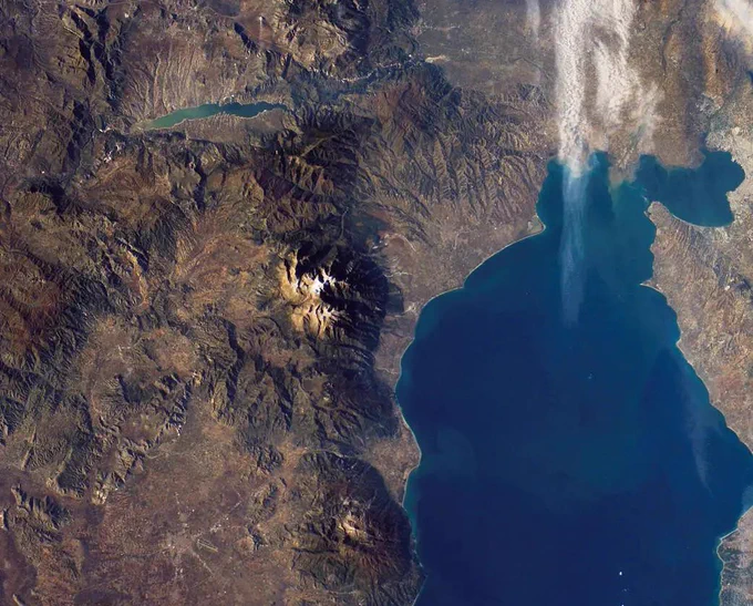 ISS Crew Earth Observations experiment-ISS010-E-8224 Mount Olympus, Greece - 22.11.2004