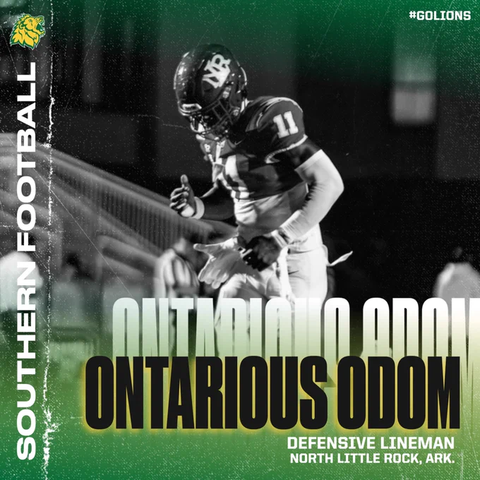 Welcome to Missouri Southern, Ontarious Odom. Odom was formally announced on April 28 as part of the 2026 Missouri Southern football recruiting class.