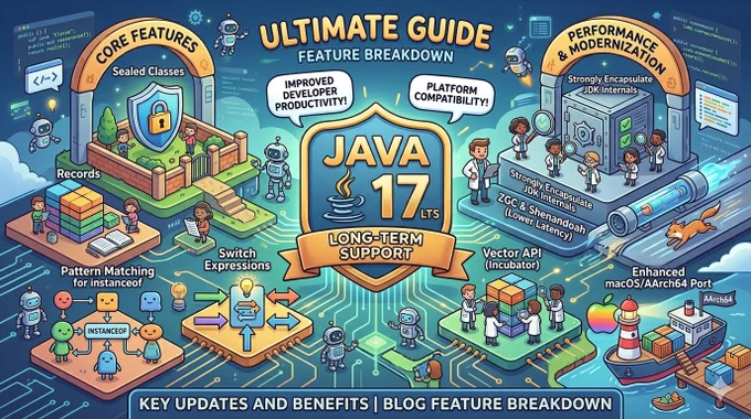 https://medium.com/@brijesh.sriv.misc/complete-list-of-features-in-java-17-lts-5f4f1fa5fe67