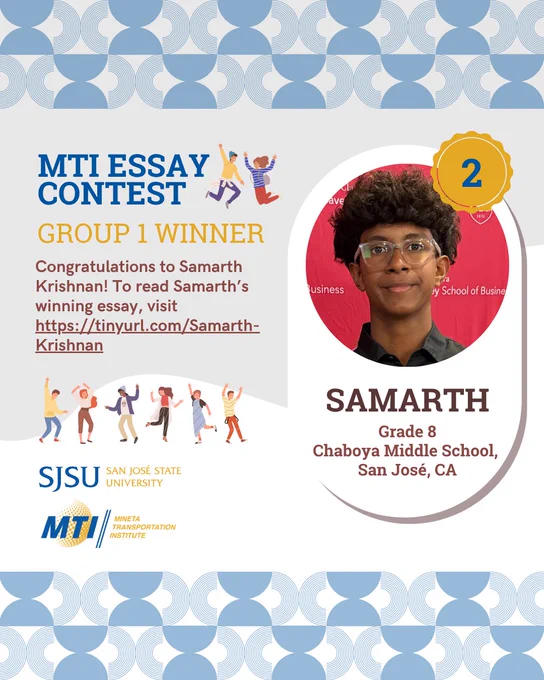 Samarth Krishnan (2nd Place – Group 1)