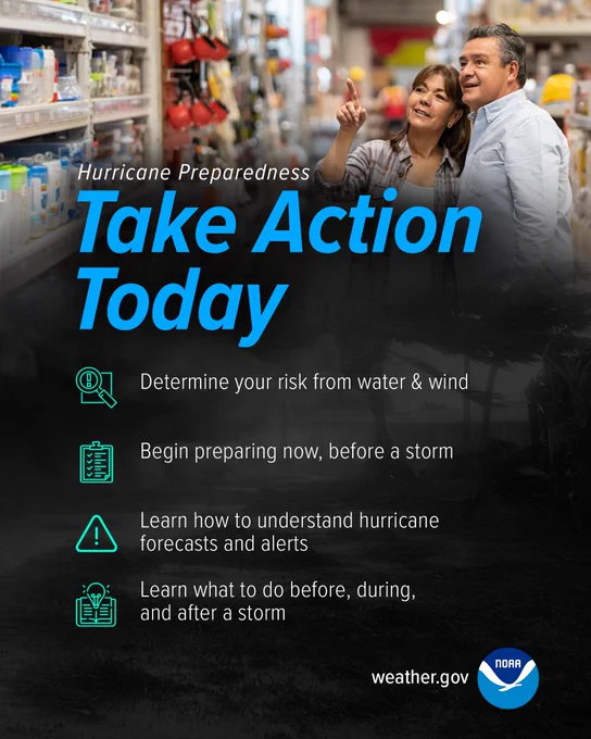 Hurricane Preparedness - Take Action Today. Determine your risk from water and wind. Begin preparing now, before a storm. Learn how to understand hurricane forecasts and alerts. Learn what to do before, during, and after a storm.