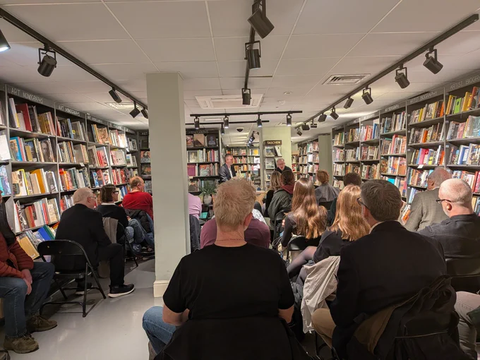 Audience at Waterstones Gower Street 