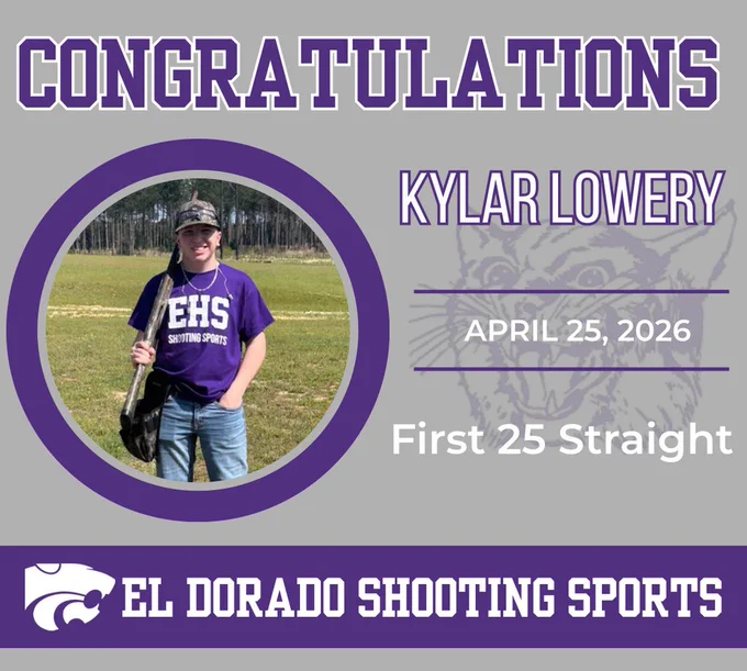 Congrats, Kylar Lowery on first 25 straight. 