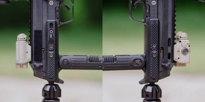 RailScales MP7 GIP MLOK Rails, G10 Solo's M-LOK Scales (Matrix, Black FR4, 1.5-Slot), LAO Sling Mount | Heckler & Koch MP7 MP7A1 Post Sample MG w/ B&T USA MP7 Rotex Suppressor, Surefire XVL2-IRC WeaponLight, Aimpoint Micro T-2 RDS on Unity Tactical FAST Micro Mount, HK 40rd MP7 Magazine and HK MP7 3-Position Stock. 