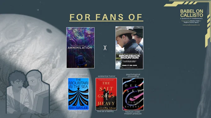 FOR FANS OF

ANNIHILATION x BROKEBACK MOUNTAIN

THE MOUNTAIN IN THE SEA
THE SALT GROWS HEAVY
DEEP SKY